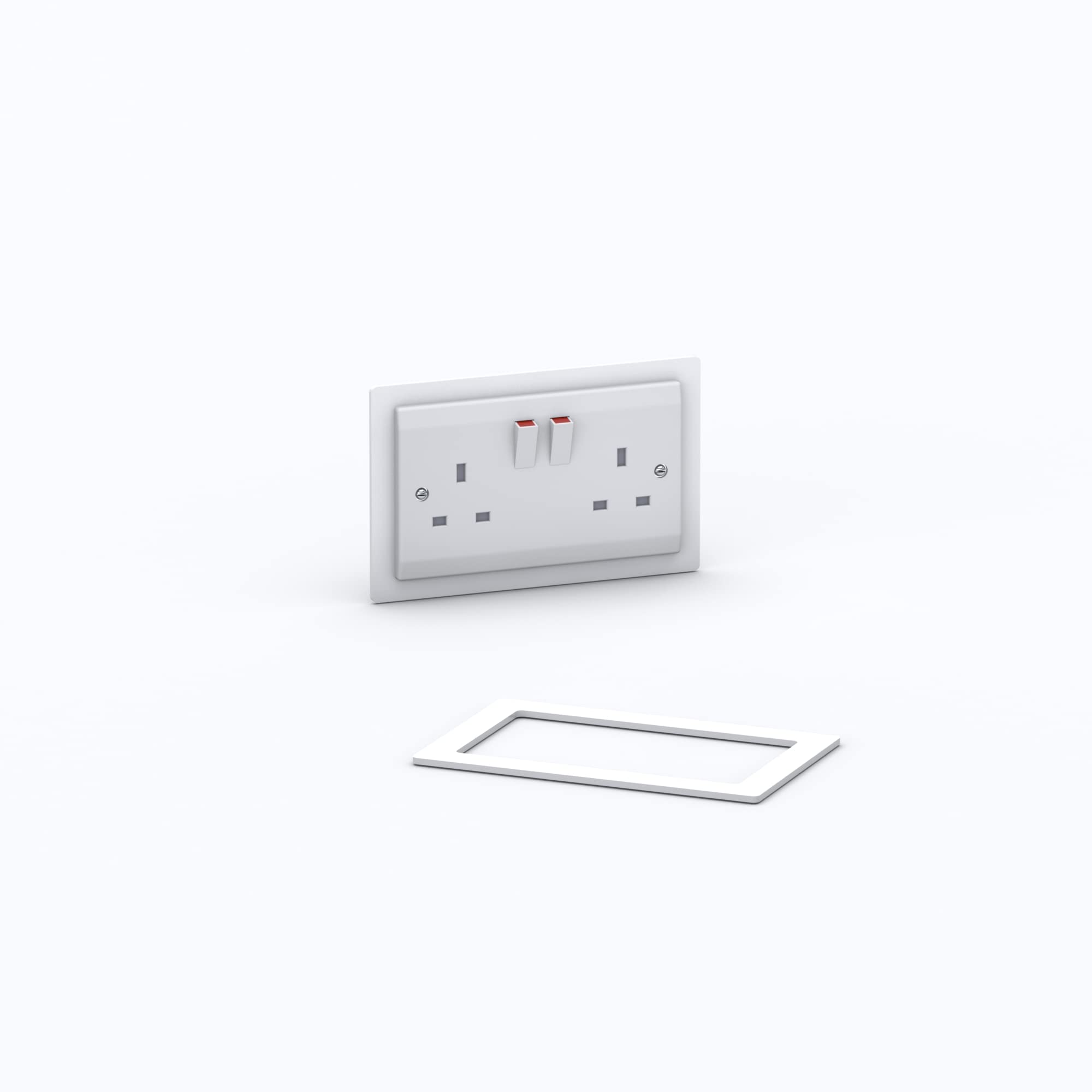 Double/Single Socket Switch Surround/Acrylic Finger Plate