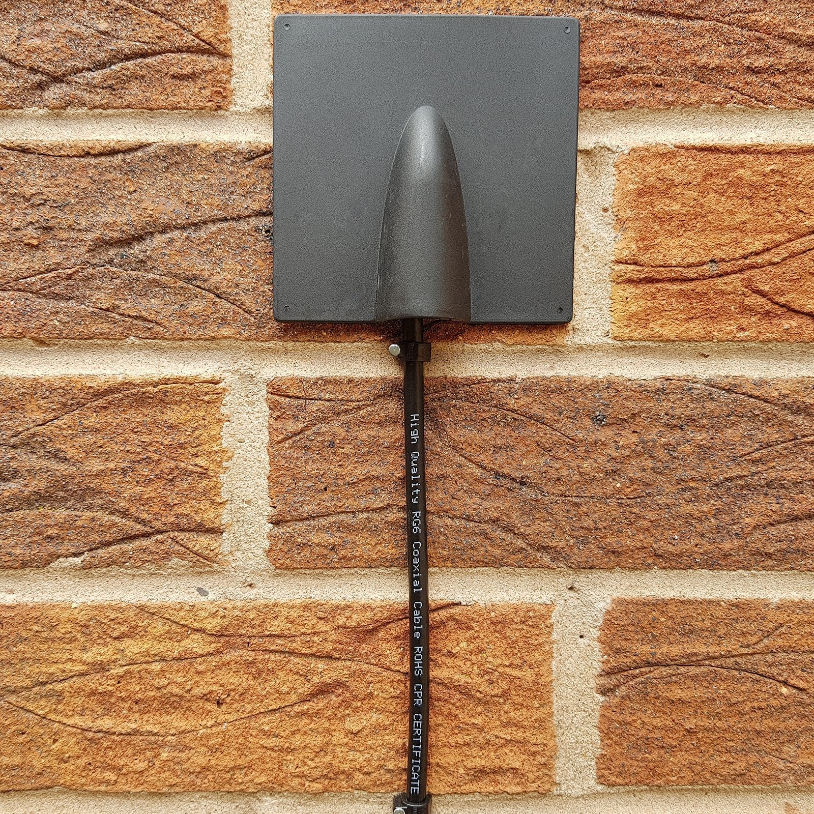 2 x Black Drill Hole Damage Cable Tidy Cover Shield for Pipe Hose Buster